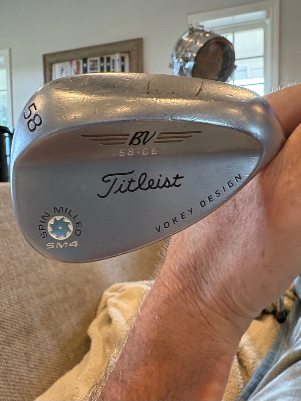 Titleist Vokey Design BV 58° Wedge - Silver spin milled sm4